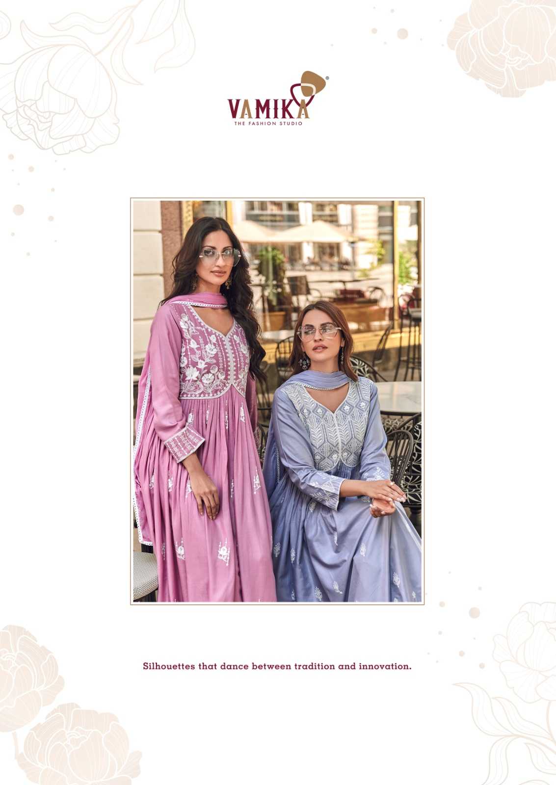 Rayon  Embroidery Anarkali Suit